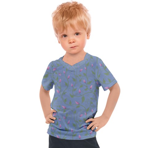 Curly Flowers Kids  Sports Tee by SychEva