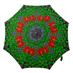 A Island Of Roses In The Calm Sea Hook Handle Umbrellas (Medium)