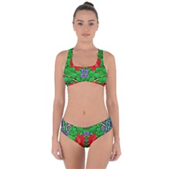 A Island Of Roses In The Calm Sea Criss Cross Bikini Set