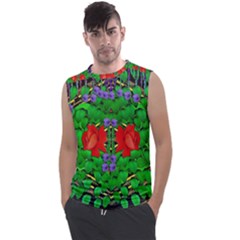 A Island Of Roses In The Calm Sea Men s Regular Tank Top