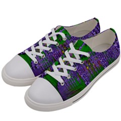 A Island Of Flowers In The Calm Sea Men s Low Top Canvas Sneakers by pepitasart