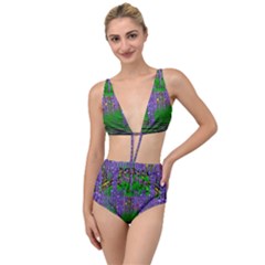 A Island Of Flowers In The Calm Sea Tied Up Two Piece Swimsuit by pepitasart