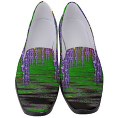 A Island Of Flowers In The Calm Sea Women s Classic Loafer Heels by pepitasart