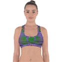 A Island Of Flowers In The Calm Sea Cross Back Hipster Bikini Top  View1