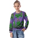 A Island Of Flowers In The Calm Sea Kids  Long Sleeve Tee with Frill  View1