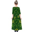 Folk flowers print Floral pattern Ethnic art Kids  Quarter Sleeve Maxi Dress View2