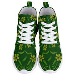 Folk Flowers Print Floral Pattern Ethnic Art Women s Lightweight High Top Sneakers by Eskimos