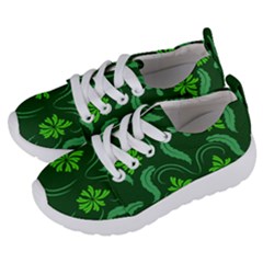 Folk Flowers Print Floral Pattern Ethnic Art Kids  Lightweight Sports Shoes by Eskimos