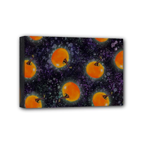 Space Pumpkins Mini Canvas 6  X 4  (stretched) by SychEva