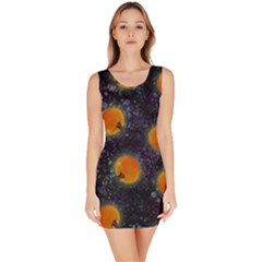 Space Pumpkins Bodycon Dress by SychEva