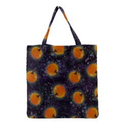 Space Pumpkins Grocery Tote Bag by SychEva