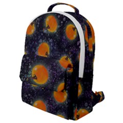 Space Pumpkins Flap Pocket Backpack (small) by SychEva