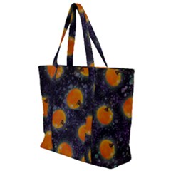 Space Pumpkins Zip Up Canvas Bag by SychEva