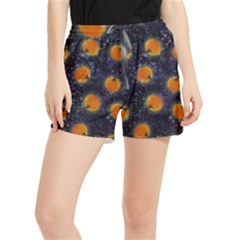 Space Pumpkins Runner Shorts by SychEva