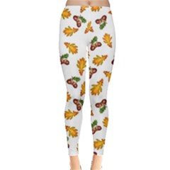 Oak Leaves And Acorns Leggings  by SychEva