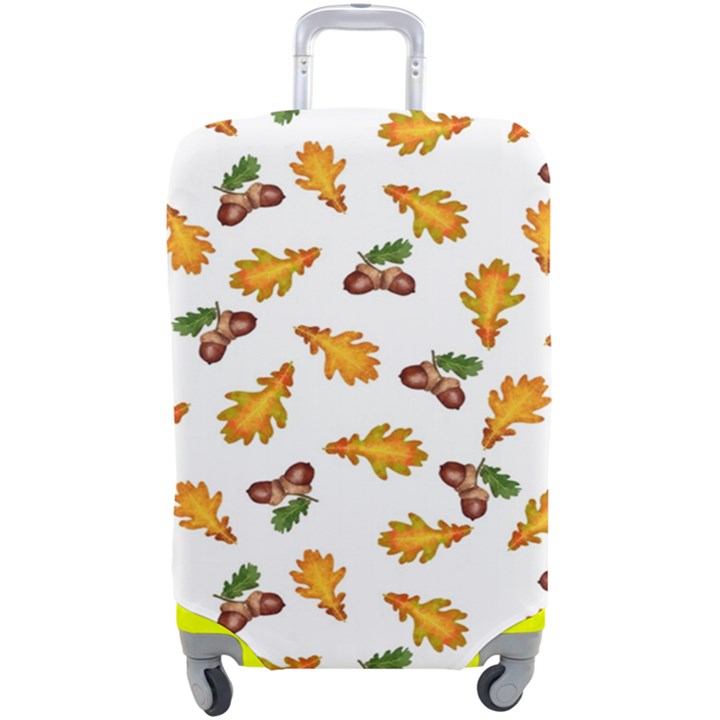 Oak Leaves And Acorns Luggage Cover (Large)