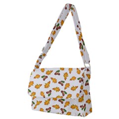 Oak Leaves And Acorns Full Print Messenger Bag (m) by SychEva