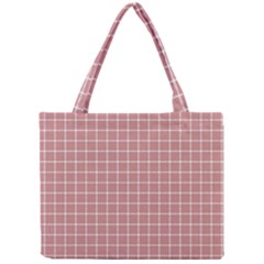 Abstrait Carreaux Rose/blanc Mini Tote Bag by kcreatif