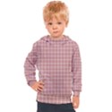 Abstrait carreaux rose/blanc Kids  Hooded Pullover View1