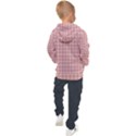 Abstrait carreaux rose/blanc Kids  Hooded Pullover View2