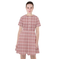 Abstrait Carreaux Rose/blanc Sailor Dress by kcreatif