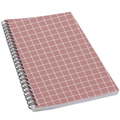 Abstrait Carreaux Rose/blanc 5 5  X 8 5  Notebook by kcreatif