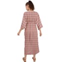 Abstrait carreaux rose/blanc Grecian Style  Maxi Dress View2