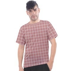 Abstrait Carreaux Rose/blanc Men s Sport Top by kcreatif