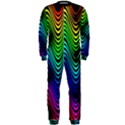 Abstract rainbow curves pattern OnePiece Jumpsuit (Men)  View1