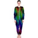 Abstract rainbow curves pattern OnePiece Jumpsuit (Ladies)  View1