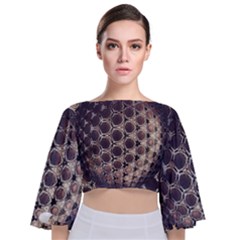 Trypophobia Tie Back Butterfly Sleeve Chiffon Top by MRNStudios