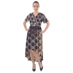 Trypophobia Front Wrap High Low Dress by MRNStudios