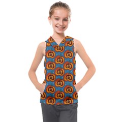 Pumpkin In Pumpkin Kids  Sleeveless Hoodie