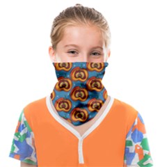 Pumpkin In Pumpkin Face Covering Bandana (kids) by SychEva