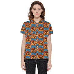 Pumpkin In Pumpkin Short Sleeve Pocket Shirt