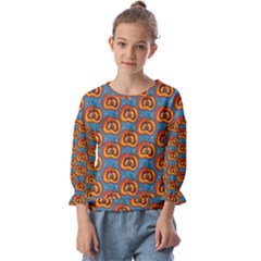 Pumpkin In Pumpkin Kids  Cuff Sleeve Top