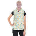 Multicolored Hearts Women s Button Up Vest View1