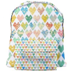 Multicolored Hearts Giant Full Print Backpack by SychEva