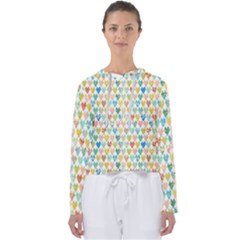 Multicolored Hearts Women s Slouchy Sweat by SychEva