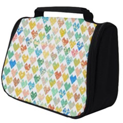 Multicolored Hearts Full Print Travel Pouch (big) by SychEva