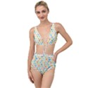 Multicolored Hearts Tied Up Two Piece Swimsuit View1