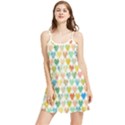 Multicolored Hearts Summer Frill Dress View1