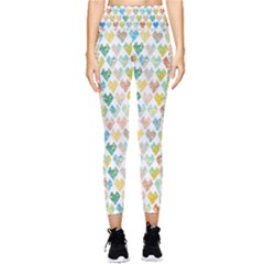 Multicolored Hearts Pocket Leggings  by SychEva