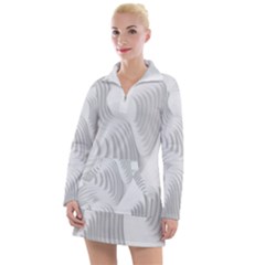 Illusion Waves Women s Long Sleeve Casual Dress