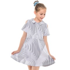 Illusion Waves Kids  Short Sleeve Shirt Dress