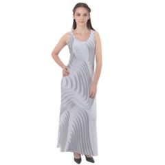 Illusion Waves Sleeveless Velour Maxi Dress by Sparkle