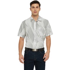 Illusion Waves Men s Short Sleeve Pocket Shirt 