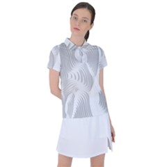 Illusion Waves Women s Polo Tee