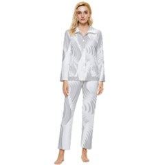 Illusion Waves Womens  Long Sleeve Pocket Pajamas Set by Sparkle