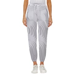 Illusion Waves Cropped Drawstring Pants